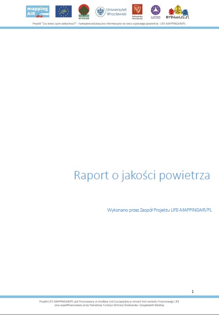 Raport o jkaości powietrza 2019 - 2020