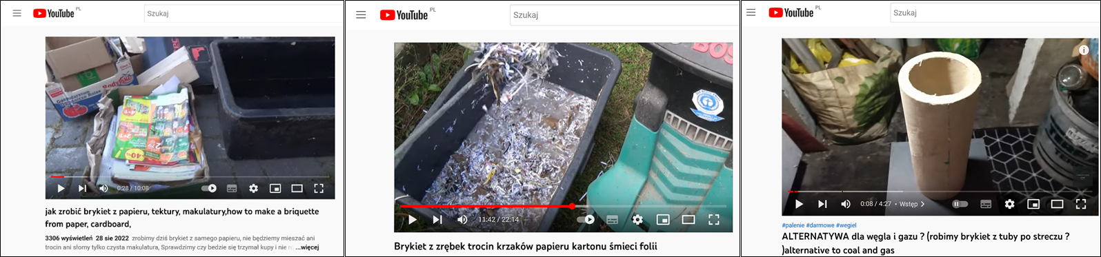 Ryc. 1. Jak zrobić brykiet? Źródło. www.youtube.pl