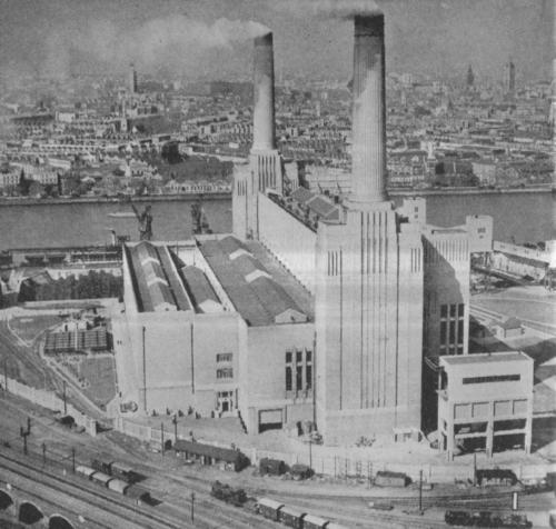Fot. 5 Blok A elektrowni Battersea około roku 1934